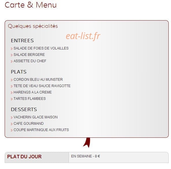 A l'Etoile — carte page 1
