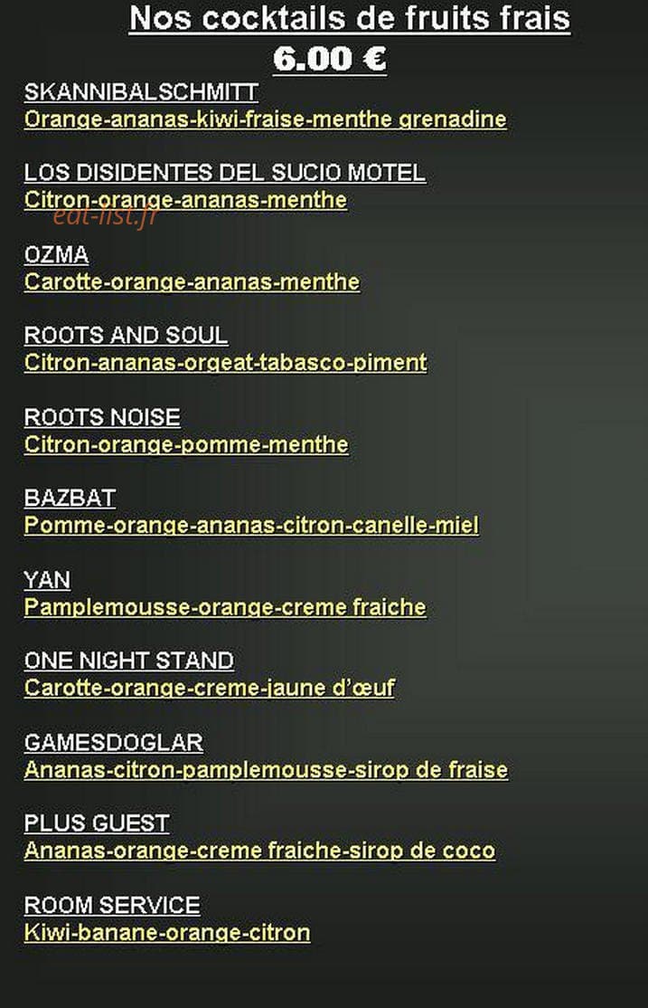 Casa Loca — carte page 1