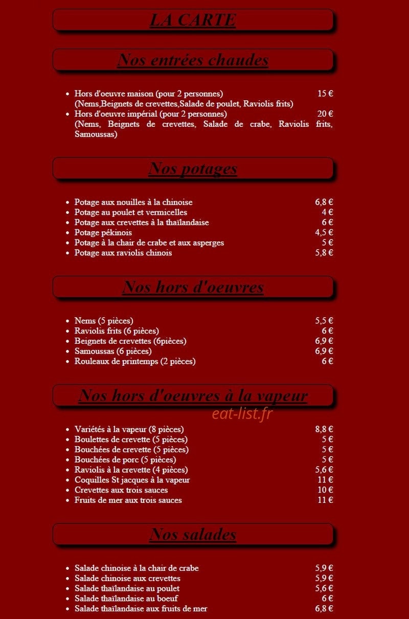 China Town — carte page 1