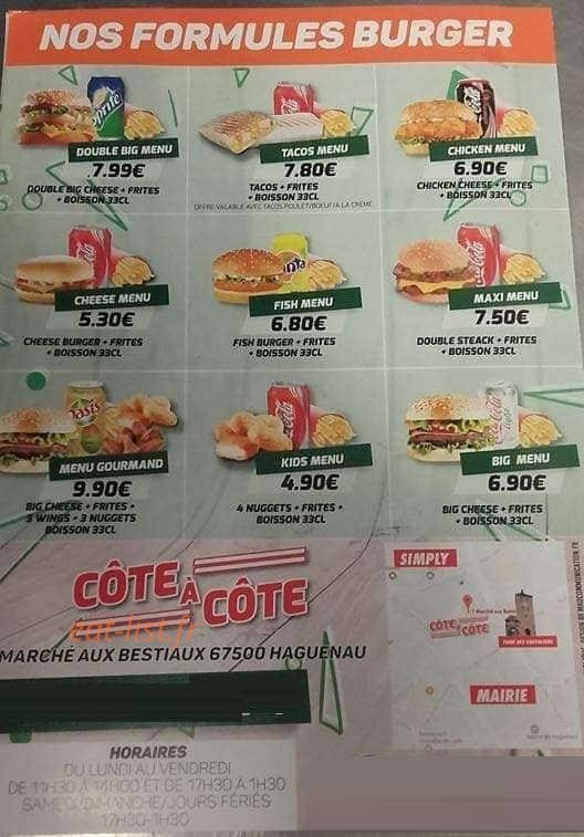 Cote A Cote — carte page 4