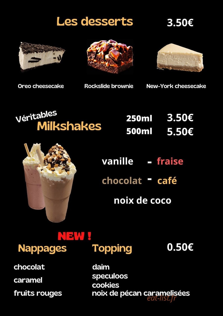 Dory's Hot Dog — carte page 5