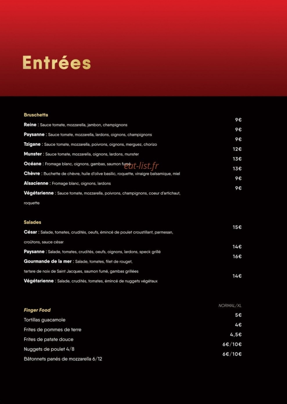 Encore — carte page 1