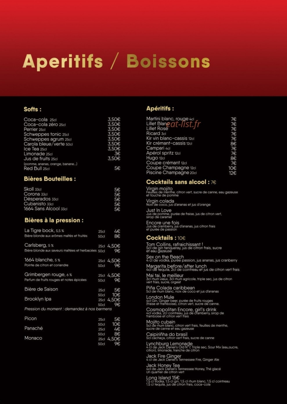 Encore — carte page 5