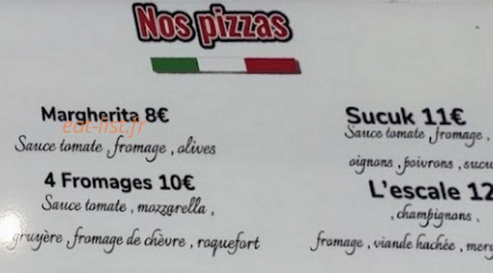 Escale grill — carte page 3