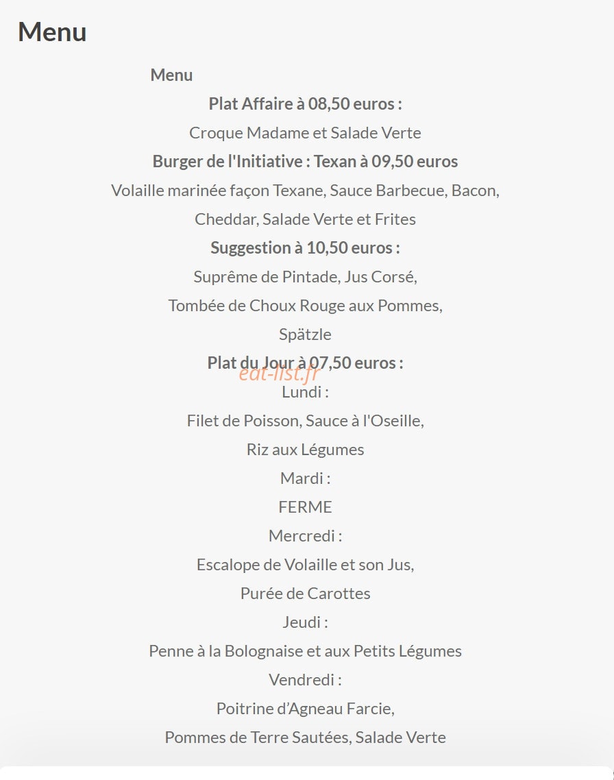 L'Initiative — carte page 2