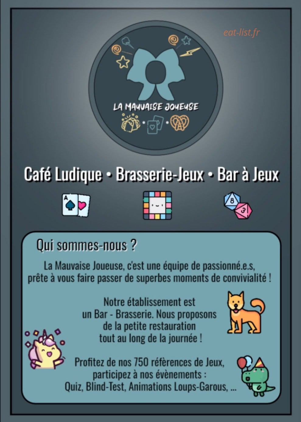 La Mauvaise Joueuse — carte page 1