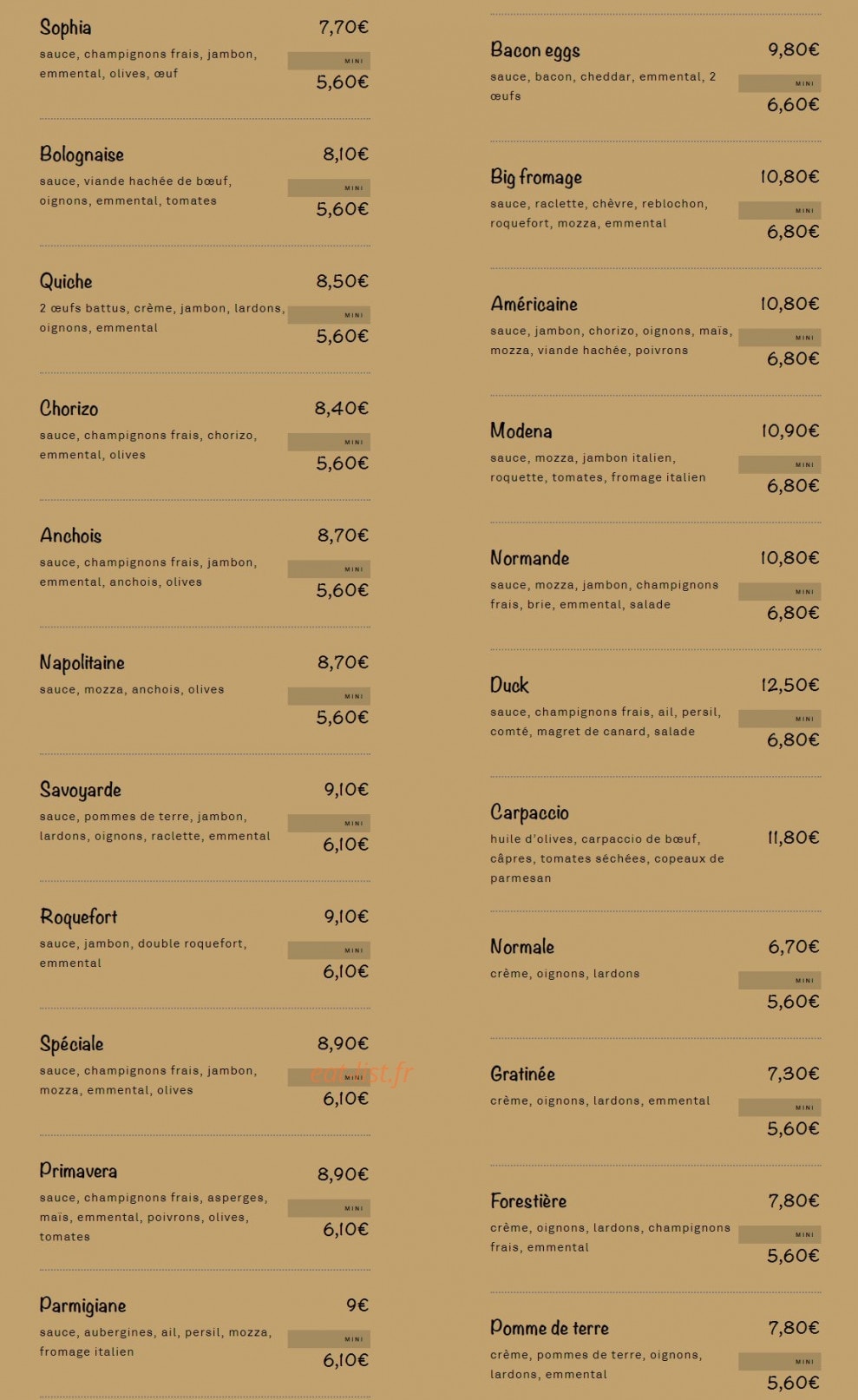La Primacasa — carte page 2