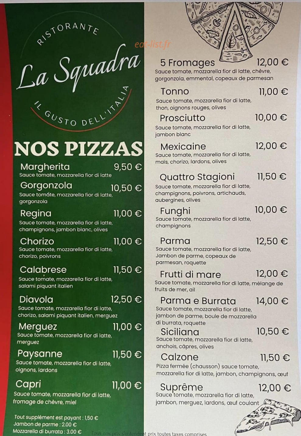 La Squadra — carte page 2