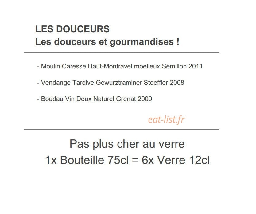 Le Comptoir des loges — carte page 7