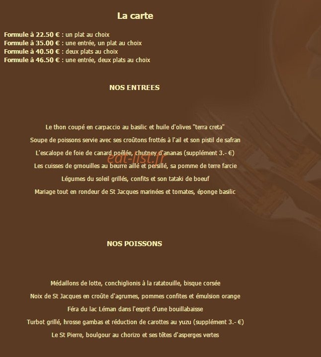 Le Jardin — carte page 1