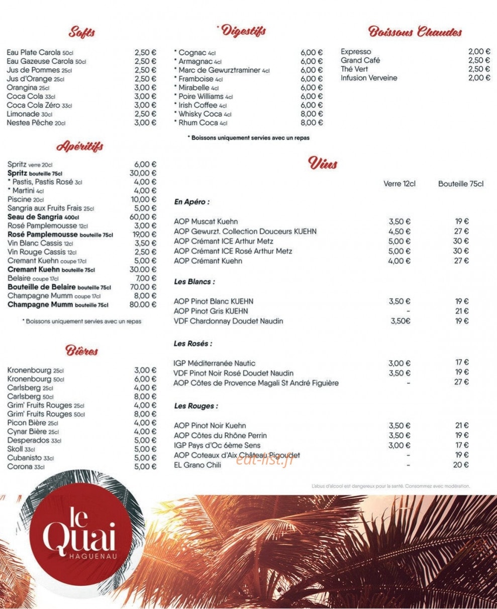 Le Quai — carte page 2