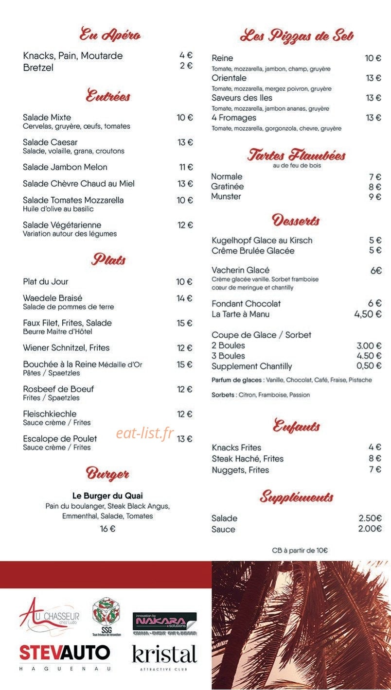 Le Quai — carte page 1