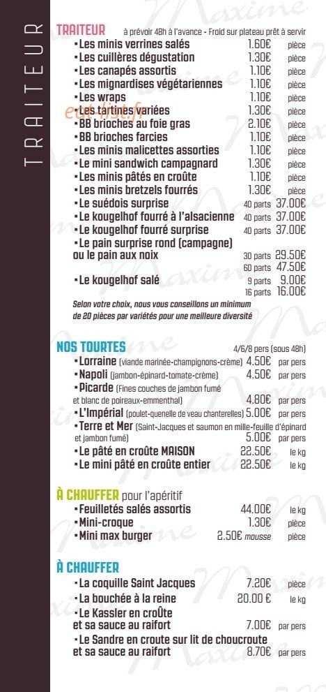 Maxime Pâtissier — carte page 7
