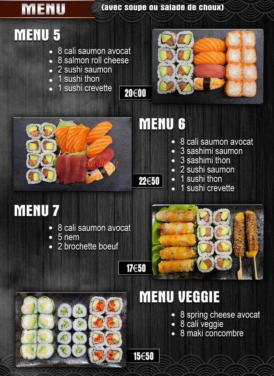 My Sushi Box — carte page 2