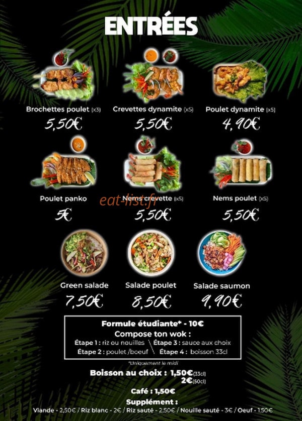 MyThai By Crazy — carte page 1