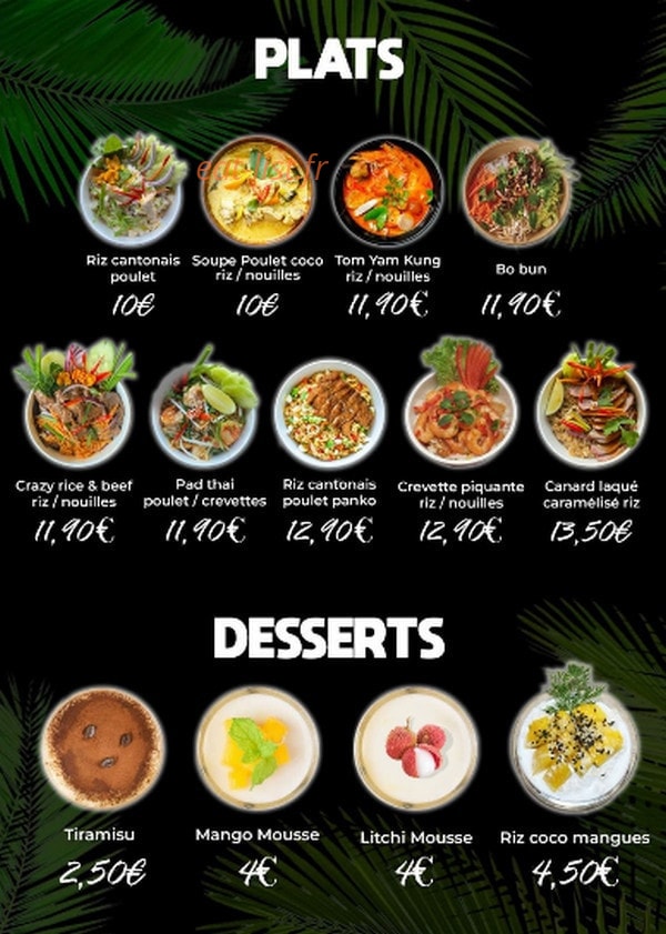 MyThai By Crazy — carte page 2