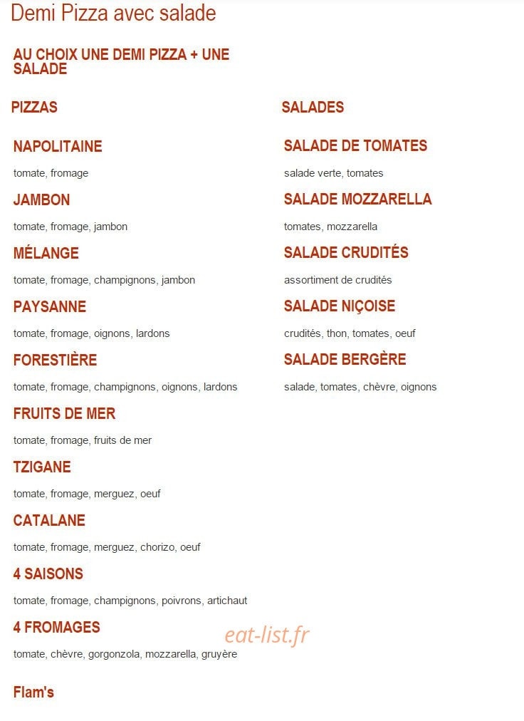 Restaurant barbe rousse — carte page 4