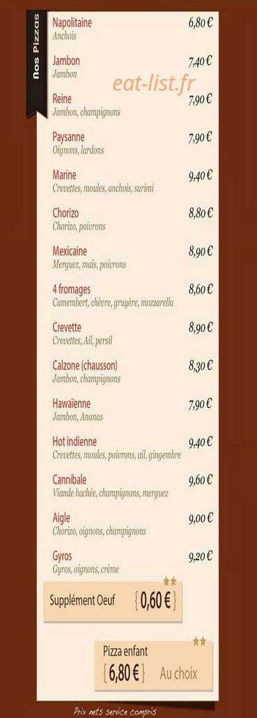 A L'Aigle chez Mitsou — carte page 2