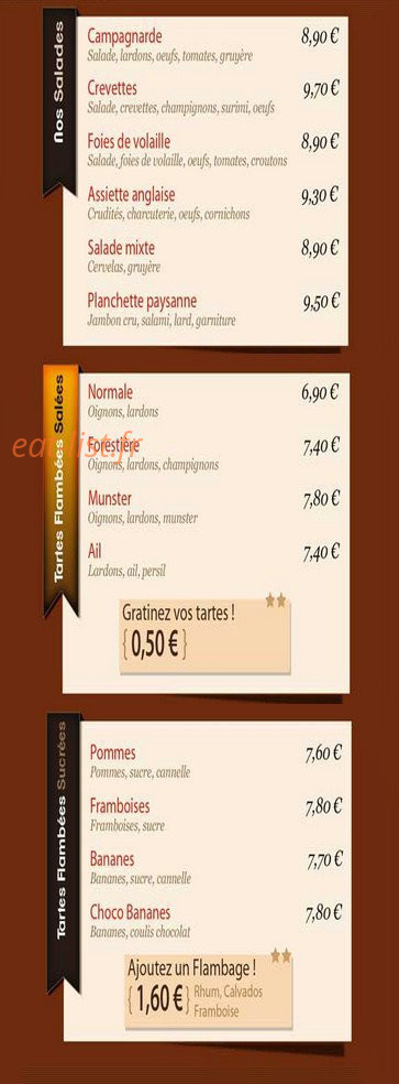 A L'Aigle chez Mitsou — carte page 1