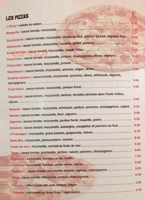 Texas bar — carte page 2
