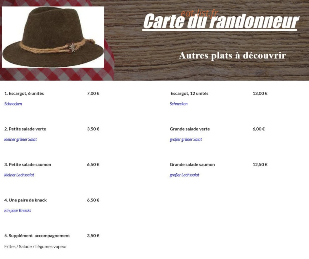Domaine de l´Edelweiss — carte page 4