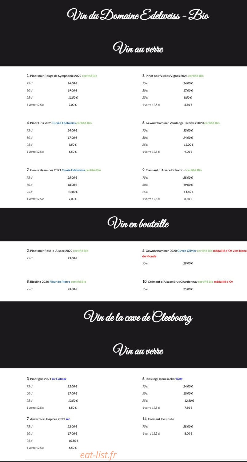 Domaine de l´Edelweiss — carte page 8