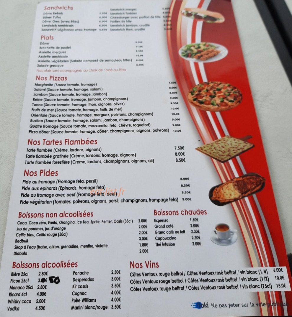 Snack Du Fleckenstein — carte page 1