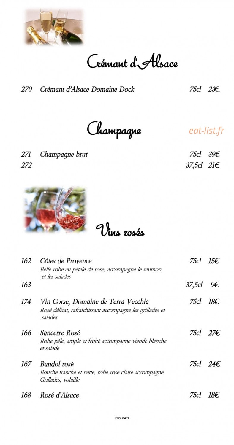 Restaurant au Wasigenstein — carte page 16