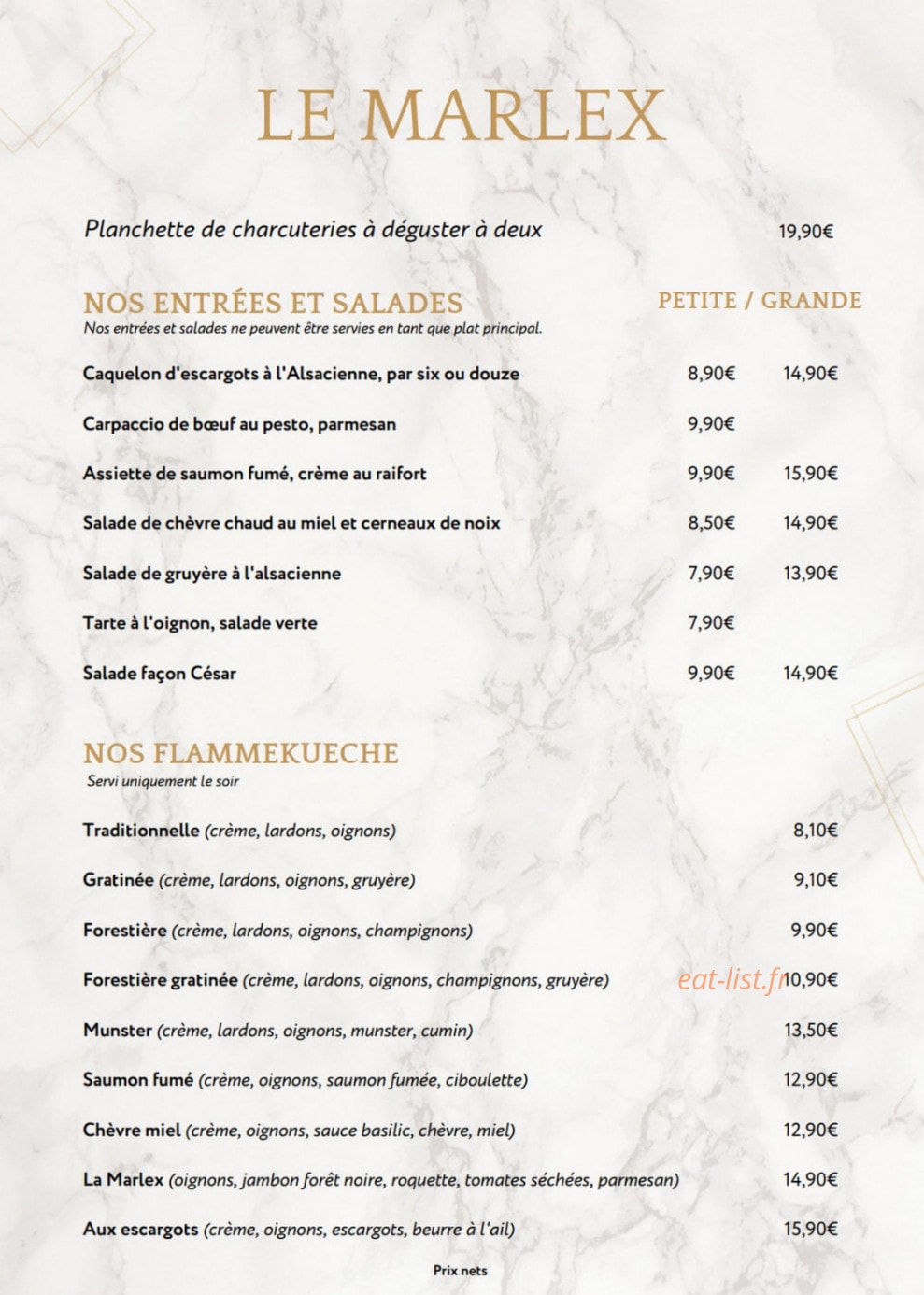 Le Marlex — carte page 1