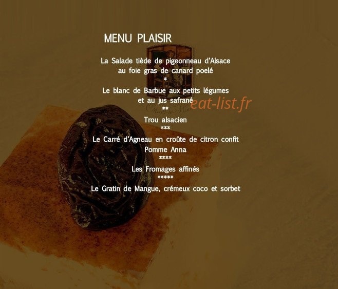 Hôtel Restaurant l'Ami Fritz — carte page 6