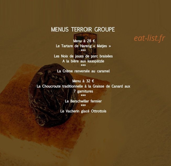 Hôtel Restaurant l'Ami Fritz — carte page 12