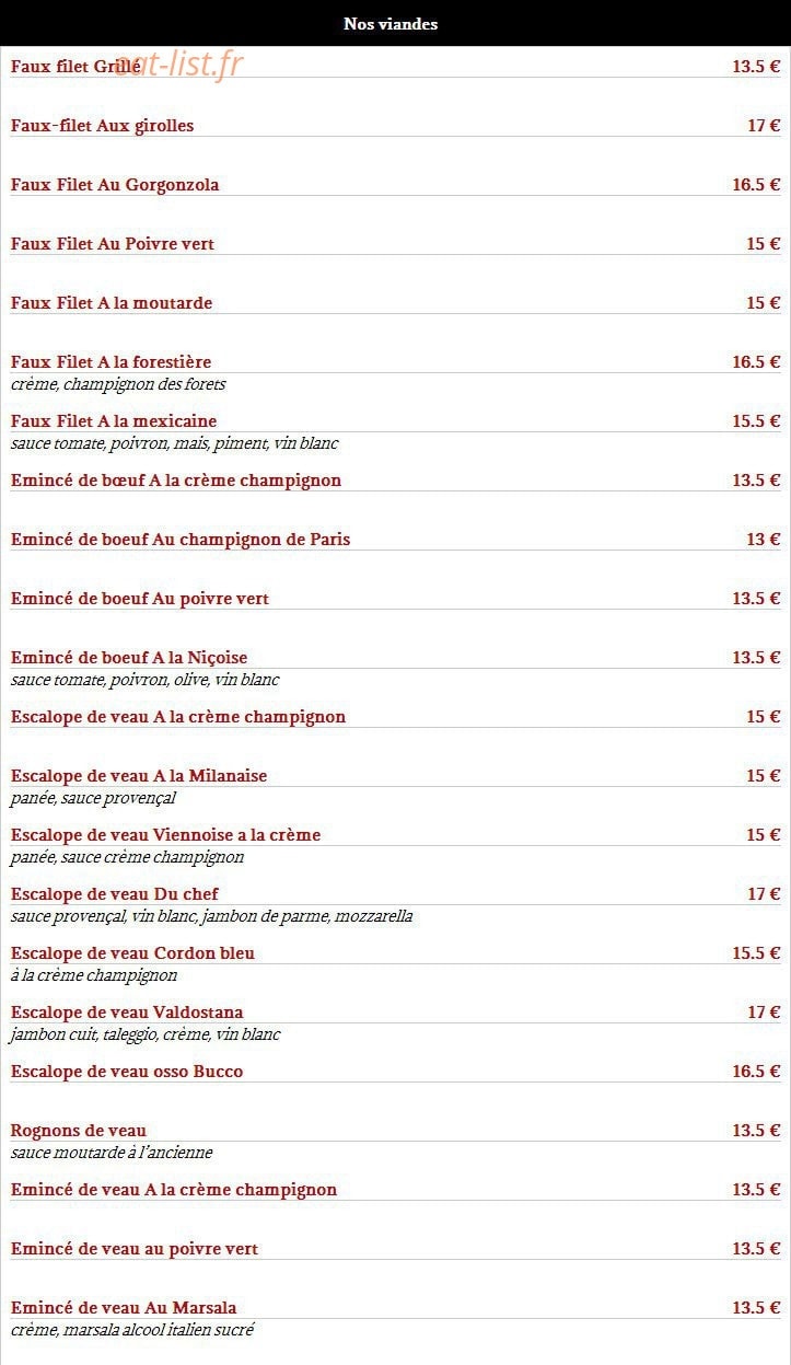 Chez Michel — carte page 4