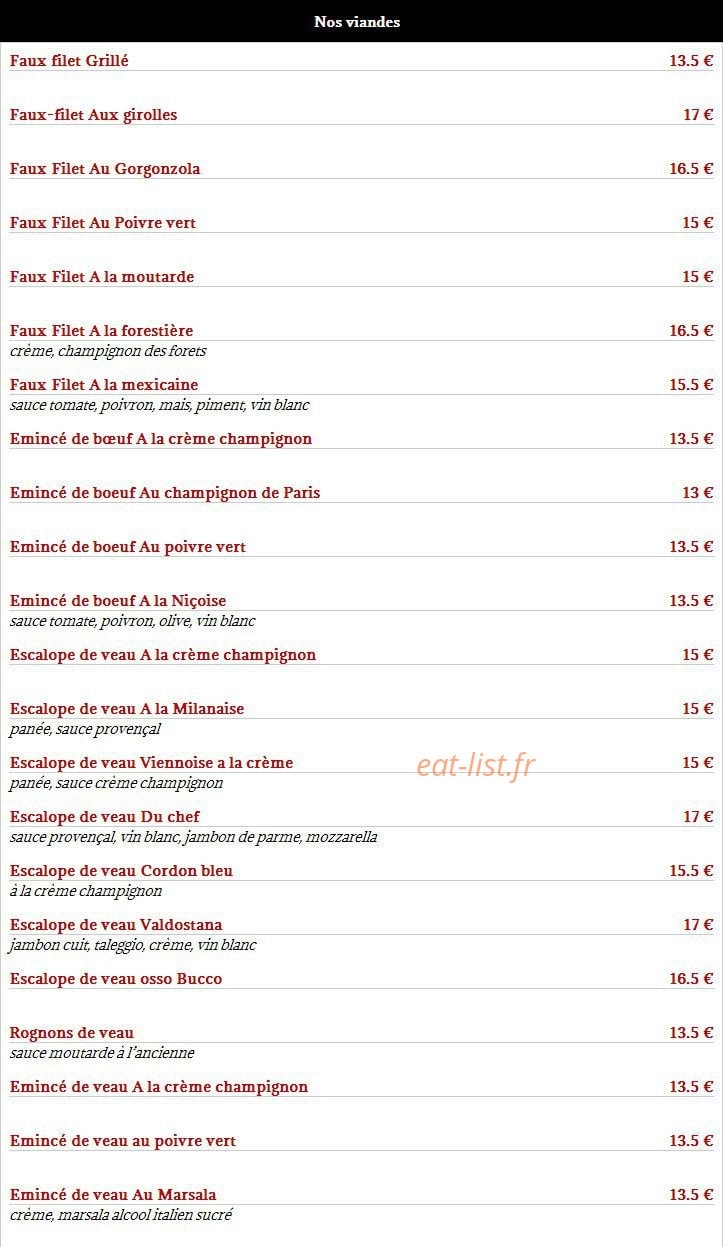Chez Michel — carte page 5