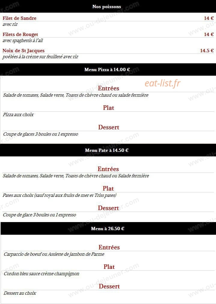 Chez Michel — carte page 6