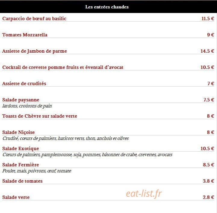 Chez Michel — carte page 2