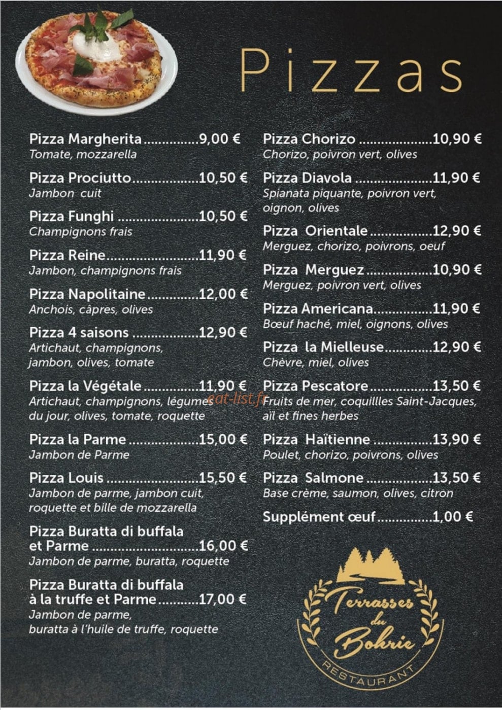 Les Terrasses du Bohrie — carte page 1
