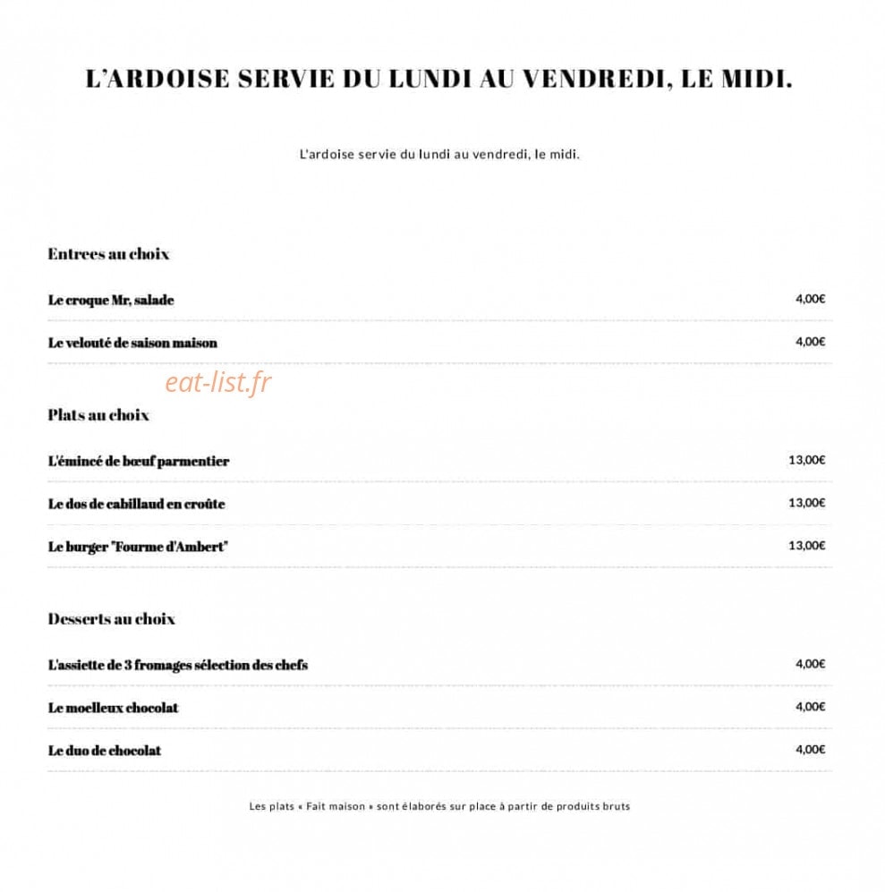 Terres Gourmandes — carte page 1