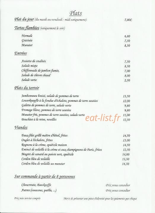 Restaurant L'Oxer — carte page 4
