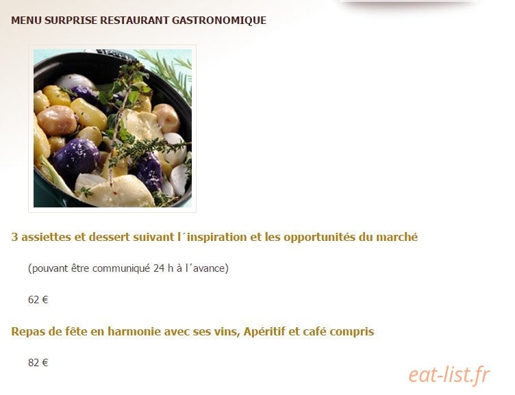Hostellerie du Rosenmeer — carte page 6