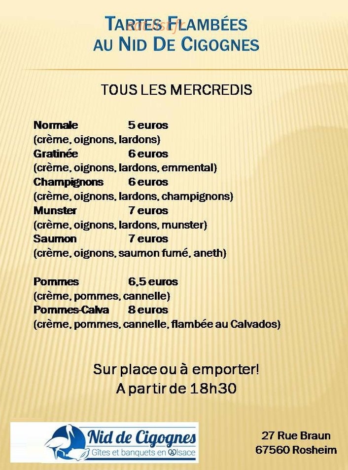 Nid de Cigognes — carte page 1