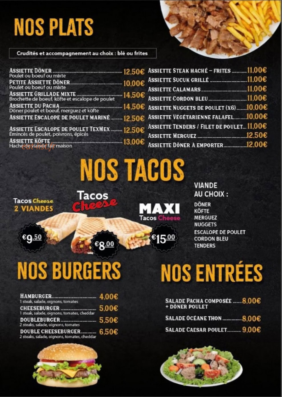 Le Pacha — carte page 2