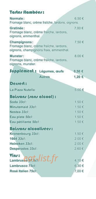 Pizza claude — carte page 4
