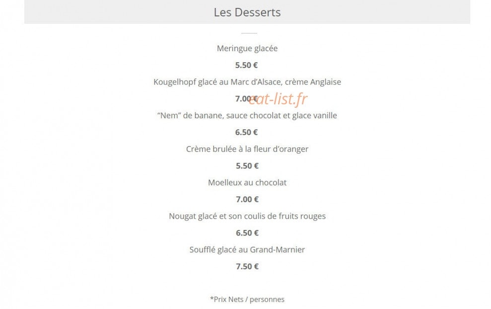 Au Fief du Château — carte page 3
