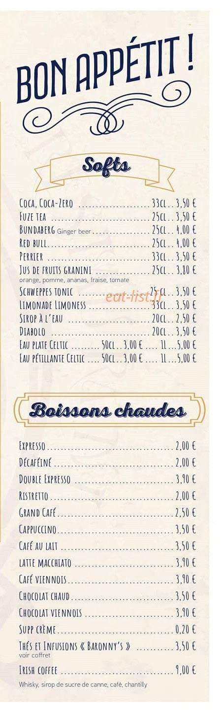 Brasserie W — carte page 3
