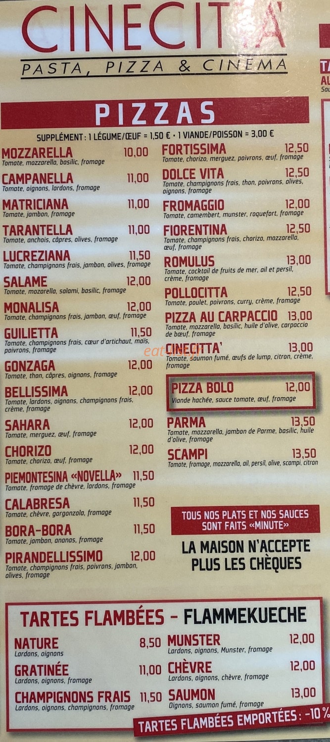 Cinecitta — carte page 2