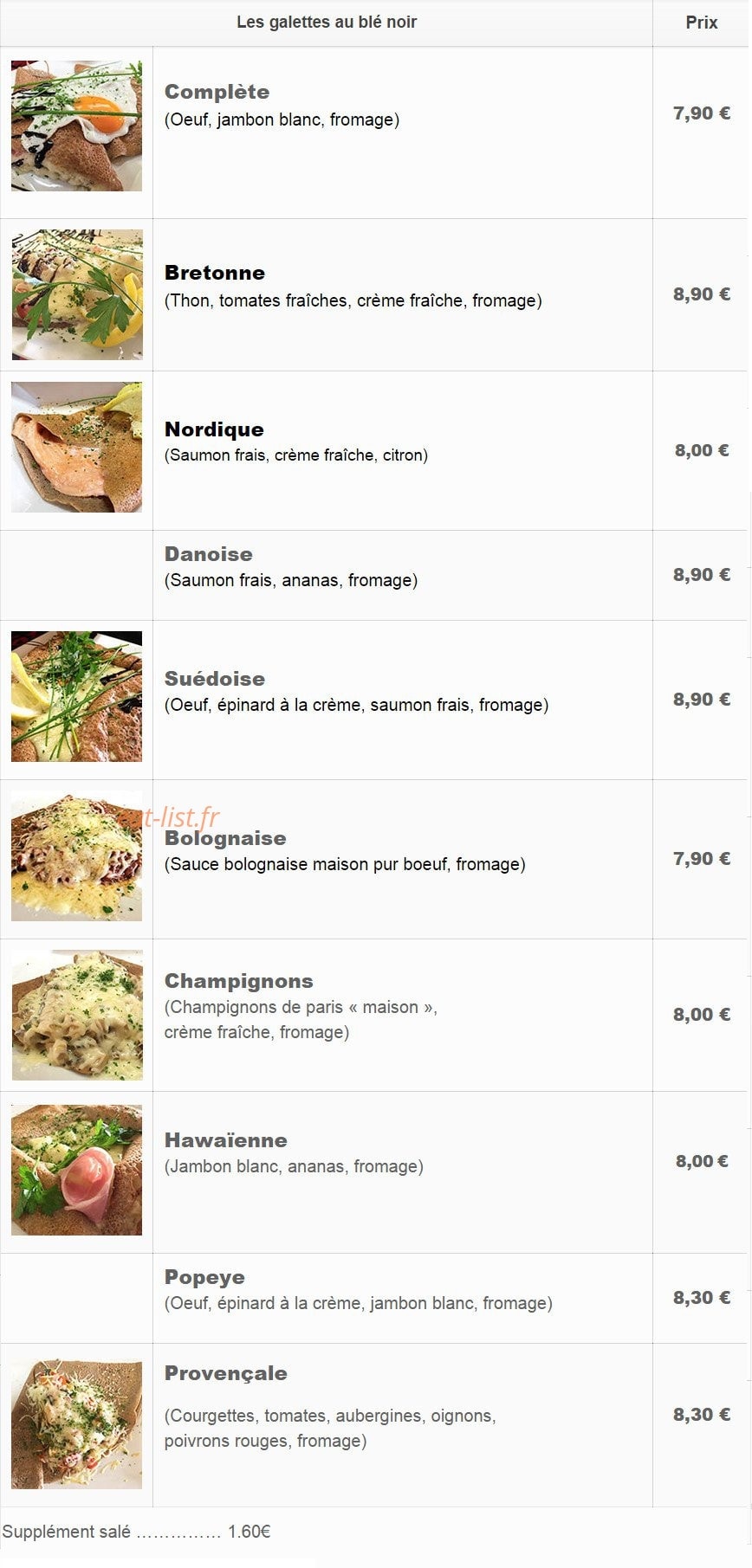 Crêp'Ôz — carte page 3