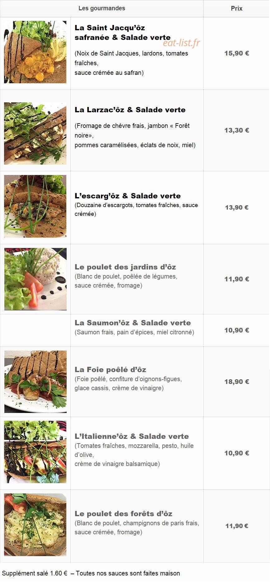 Crêp'Ôz — carte page 4