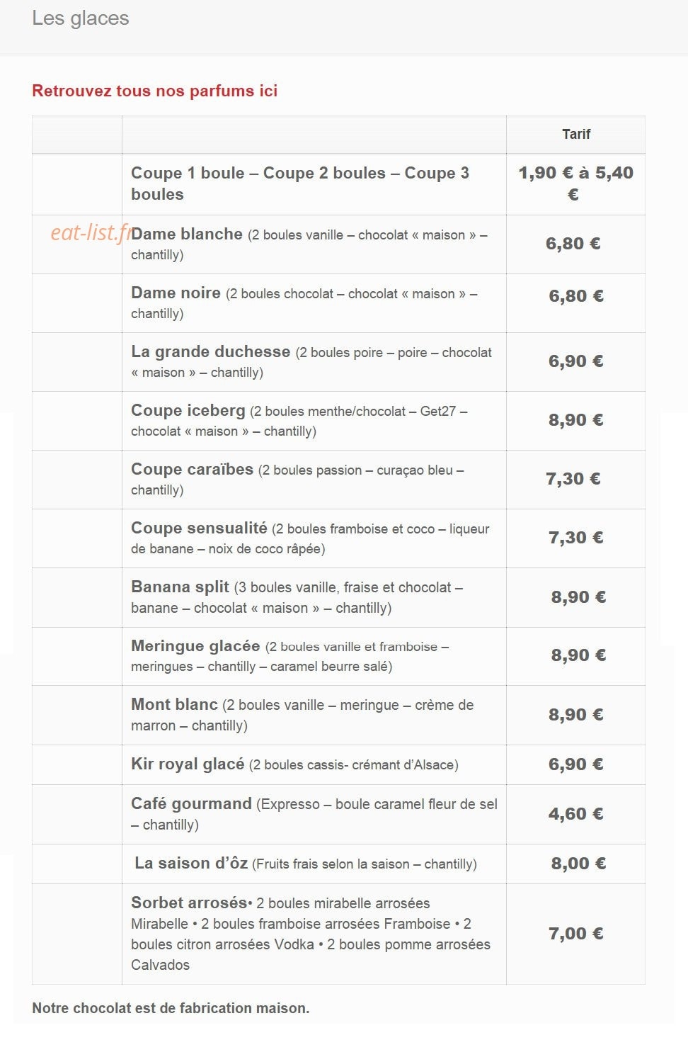 Crêp'Ôz — carte page 11