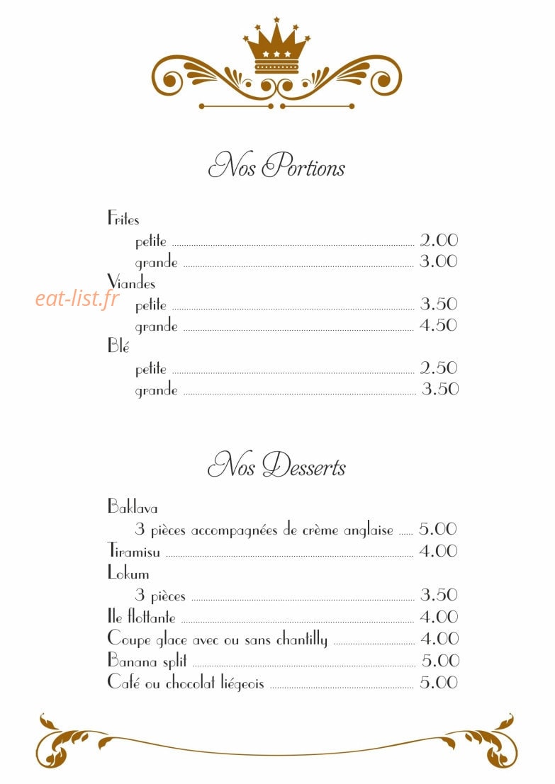 Golden Grill — carte page 7