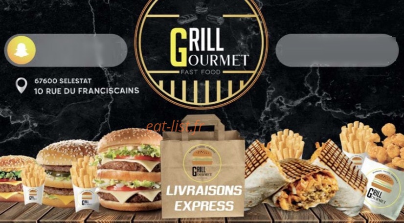 Grill Gourmet — carte page 1